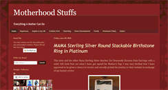 Desktop Screenshot of motherhoodstuffs.com